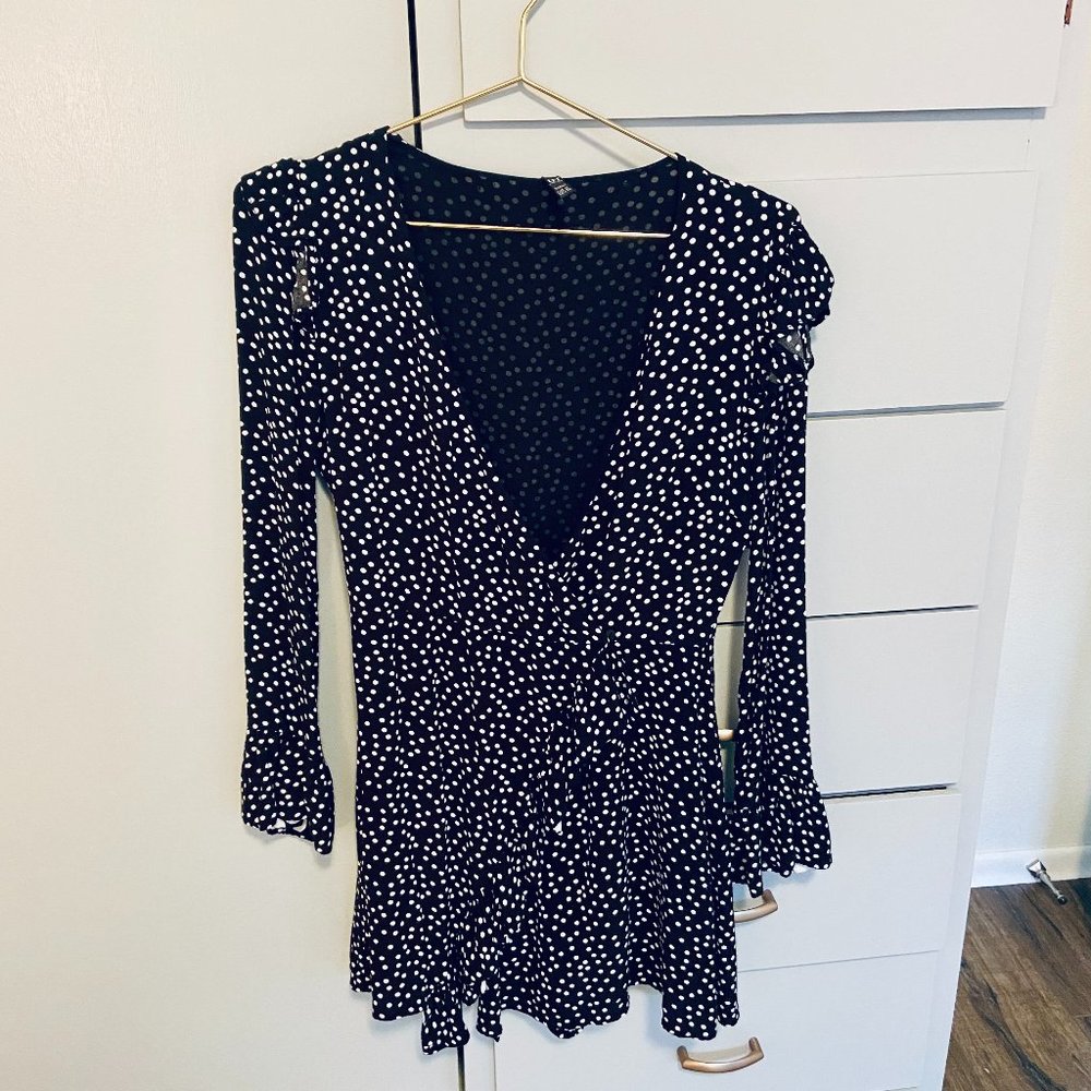 Zara TRF Polka Dot Romper